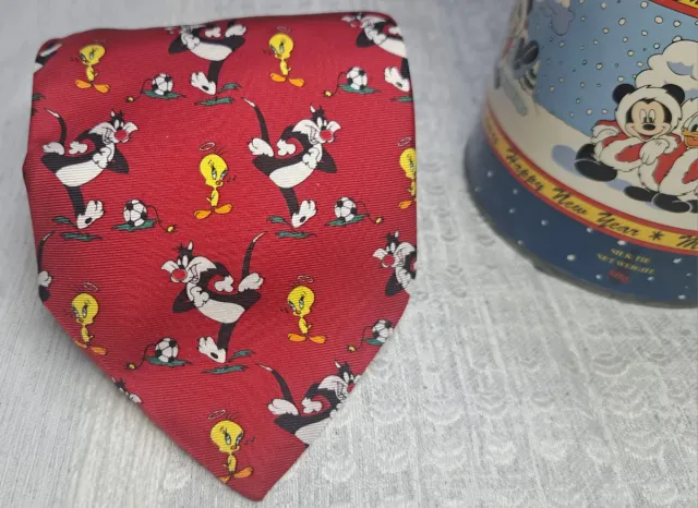 Corbata Roja Piolin y Silvestre