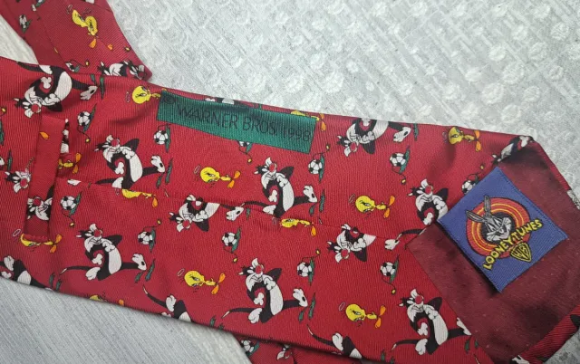 Corbata Roja Piolin y Silvestre