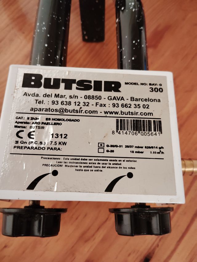 Hornillo a gas para paellas Butsir