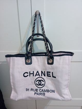 Bolso Chanel Beige y Negro