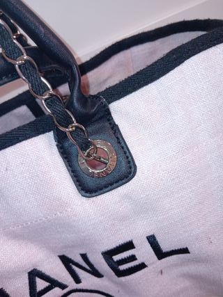 Bolso Chanel Beige y Negro