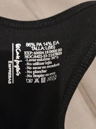 Sujetador deportivo negro