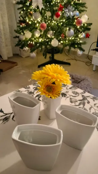 Set 13 Portafiori Bianchi