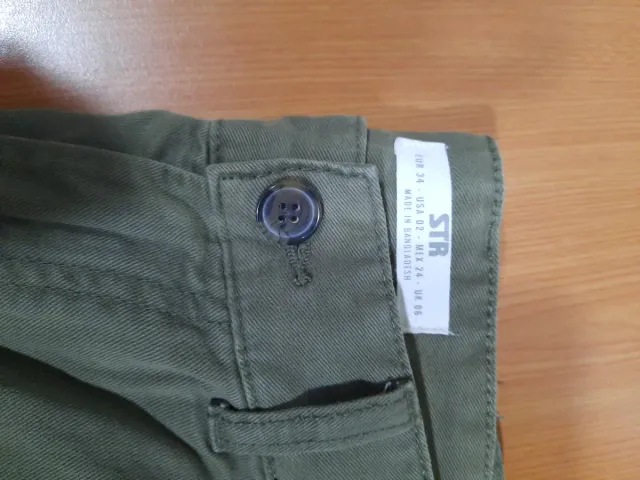 Pantalones cargo color verde botella