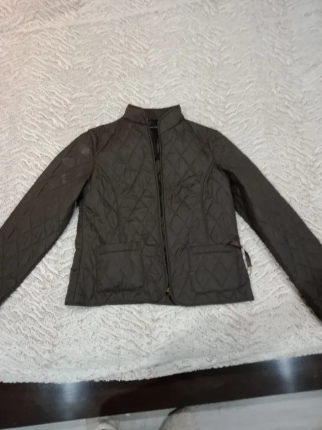 Chaqueta acolchada mujer marrón