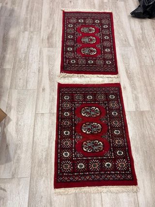 Confezione di 2 tappeti persiani in lana multicolore