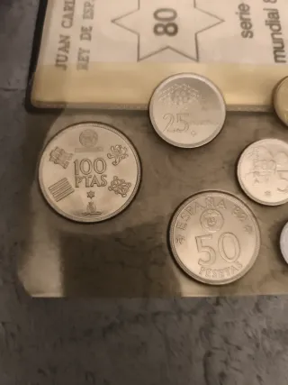 Colección monedas España Mundial 82