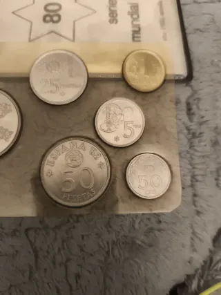 Colección monedas España Mundial 82