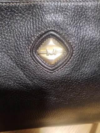 Borsa nera in pelle Mazzini Firenze 1990