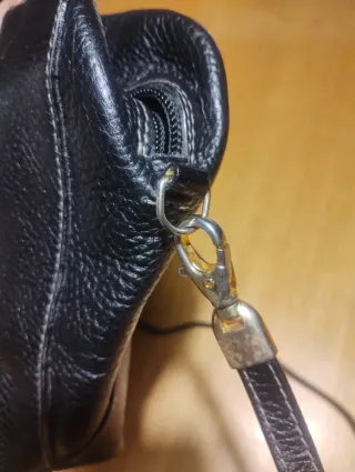 Borsa nera in pelle Mazzini Firenze 1990