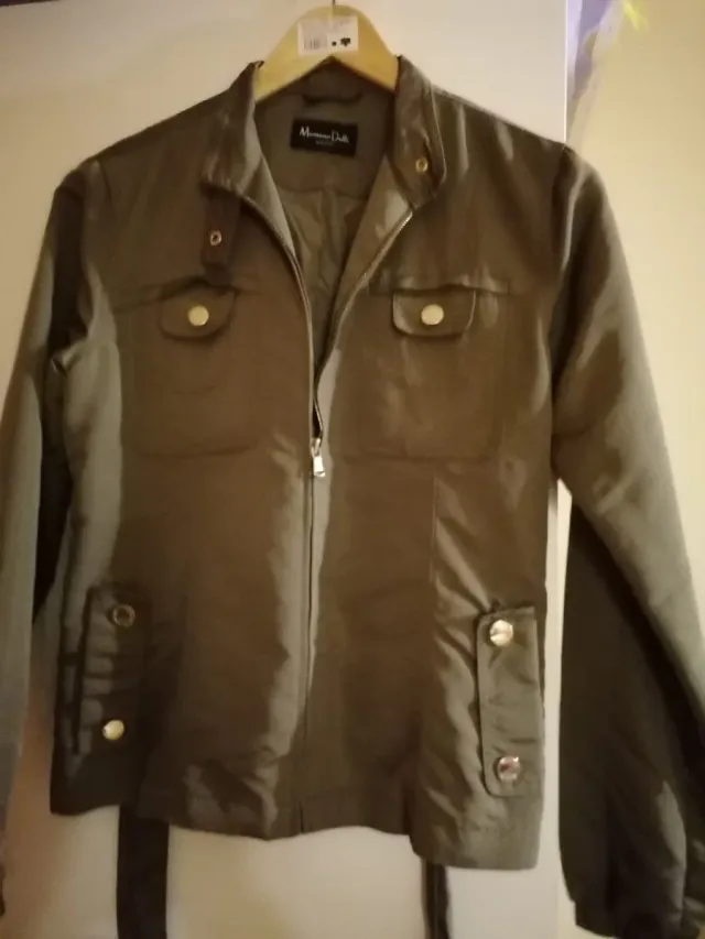 Chaqueta Massimo Dutti Verde Oliva Hombre