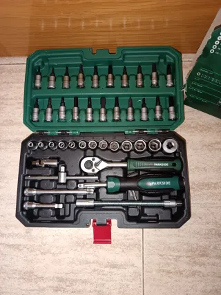 Juego Carraca y Vasos Parkside Nuevo