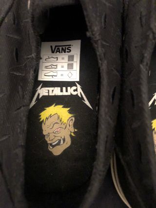 Zapatillas Vans edición Metallica Lars Ulrich