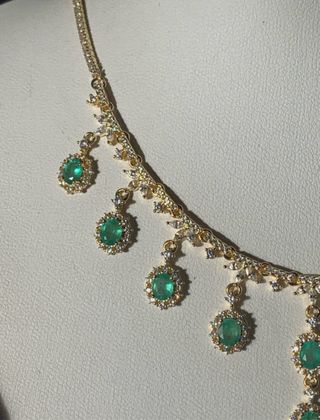 Gargantilla Plata Esmeraldas Certificado GRC