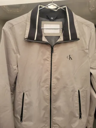 Chaqueta Calvin Klein Hombre Gris Talla XS