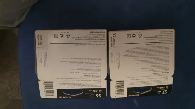 Cartuchos de tinta HP 56 y 57