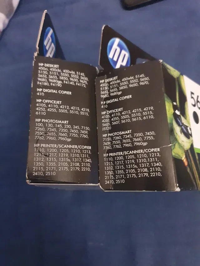 Cartuchos de tinta HP 56 y 57