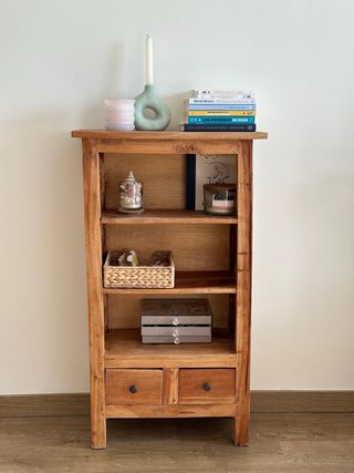 Dos estanterías librerías Madera Mango