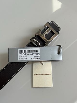 Cintura Daniele Alessandrini bicolore tg 105