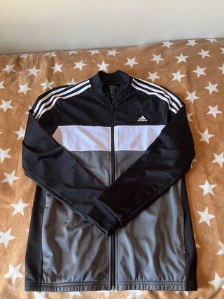 Chaqueta Adidas Negra y Gris