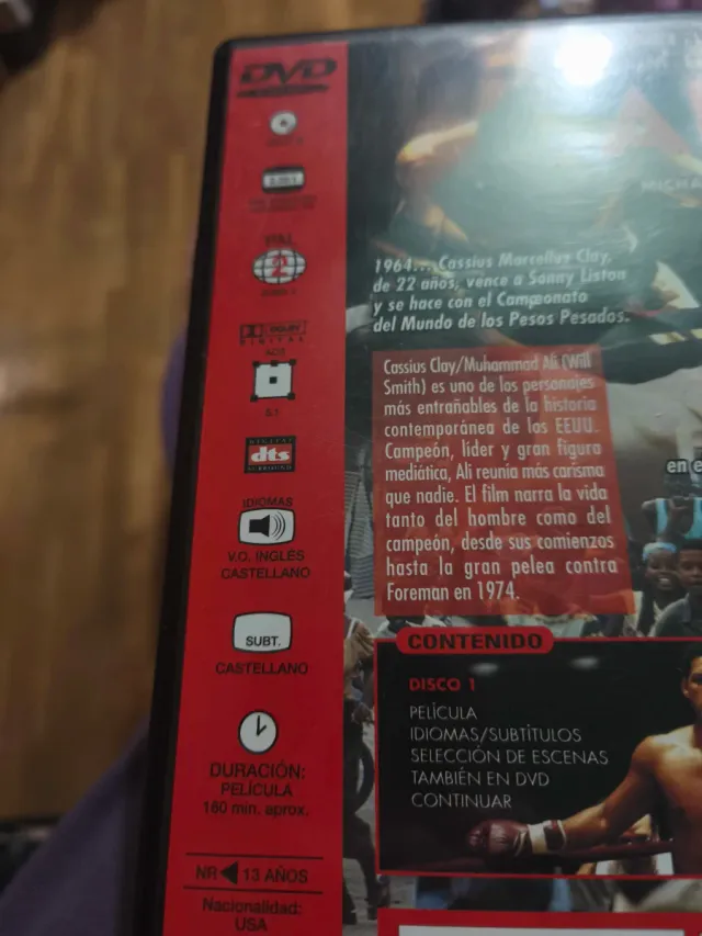 DVD Ali Will Smith Michael Mann