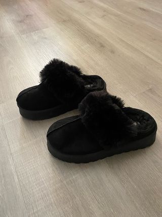 Zapatos de invierno negros con pelo