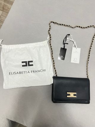 Borsa Elisabetta Franchi nera nuova con dustbag