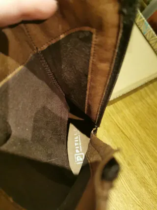 Botas Pitillos Piel Marrón Talla 36