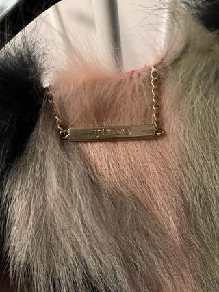 Abrigo de piel multicolor