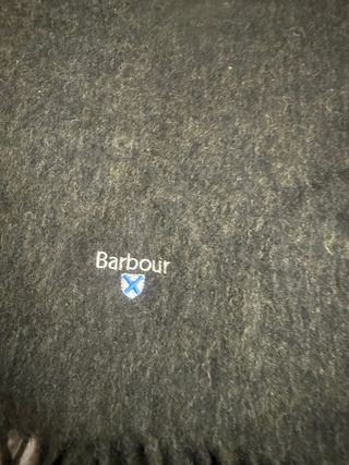 Sciarpa Barbour lana uomo verde oliva