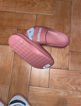 Chanclas Lacoste rosas mujer