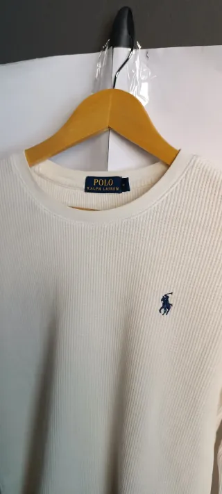 Jersey Polo Ralph Lauren Crema Talla M/L