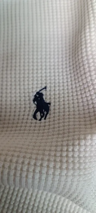 Jersey Polo Ralph Lauren Crema Talla M/L