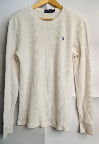 Jersey Polo Ralph Lauren Crema Talla M/L