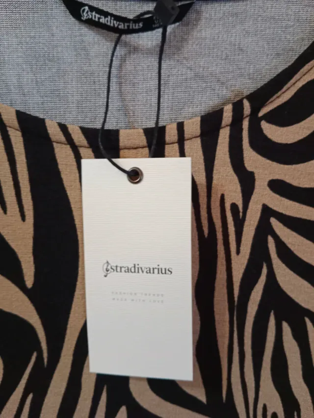 Vestido Stradivarius Animal Print
