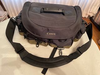 Bolsa Canon deluxe Fotografía Negra y verde