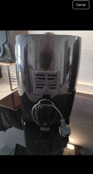 Freidora de aire negra de 2,5 litros