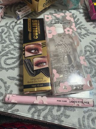 delineador rímel (NEGRO, y marrón desmaquillante