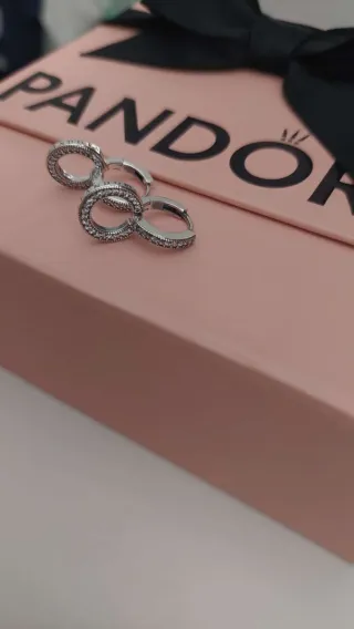 Pendientes Aro Pandora Plata