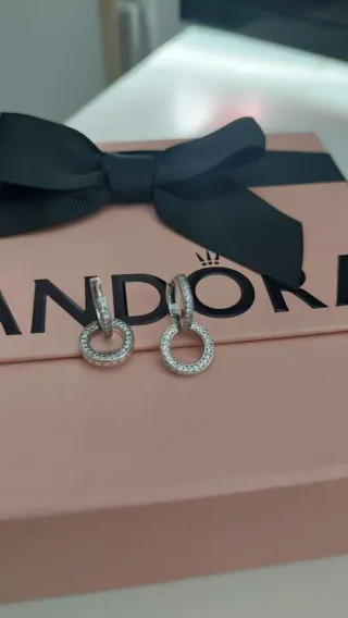 Pendientes Aro Pandora Plata