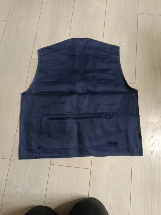 Chaleco multibolsillos azul