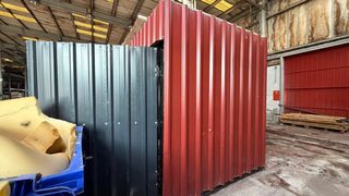 Caseta de chapa metálica