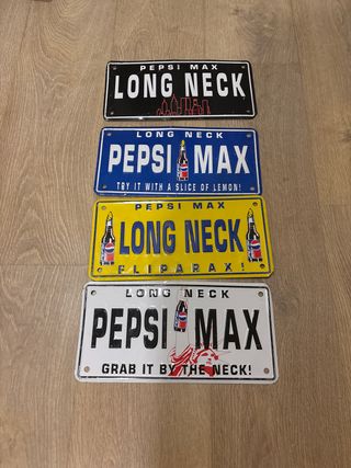 4 Placas Metálicas PEPSI
