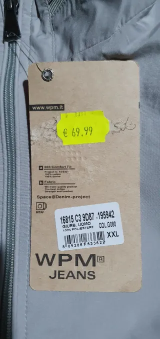 Giubbino uomo Wampum taglia XXL