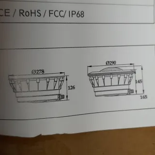 Faretto LED RGB Piscina Incasso Telecomando
