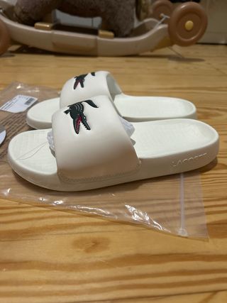 Chanclas Lacoste Blancas
