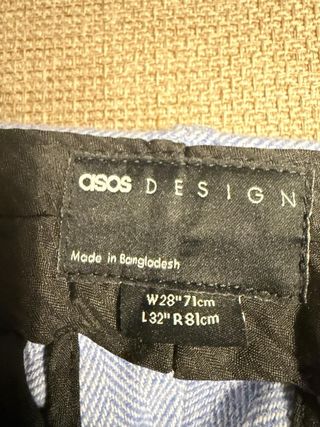 Pantalones ASOS Selected azul claro. A estrenar