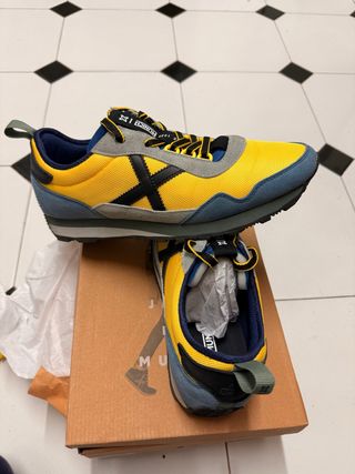 Zapatillas Munich Um Azul Amarillo