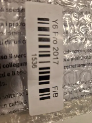 Display Frame Huawei Y6 Pro 2017 Nero