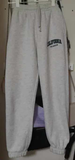 Pantalón Chándal Mujer Gris California